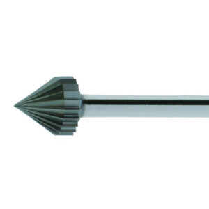 Grot frezowy HSS MF do fazowania miniaturowy do stali nierdzewnej/stali 8×8 mm trzpień 3 mm | ząb 5