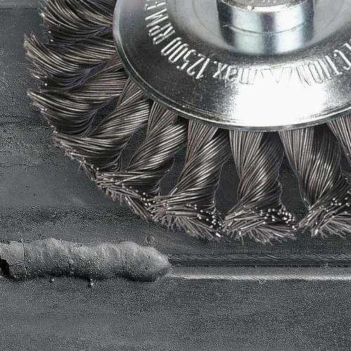 BKSW uniwersalna szczotka stożkowa 100×12 mm do szlifierki prostej z włosiem karbowanym - obrazek 6