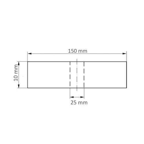 Tarcza polerska P6SE1 Medium 150×10 mm otwór 25 mm kompaktny ziarno - obrazek 5