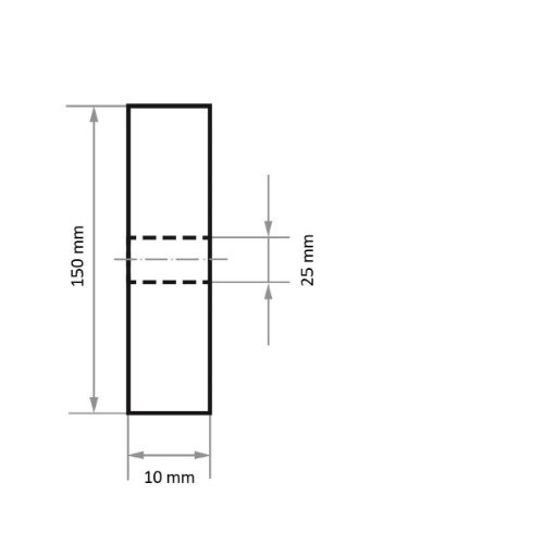 Tarcza polerska uniwersalna P6SE1 150×10 mm otwór 25 mm węglik krzemu ziarnistość 150 | średnia - obrazek 5