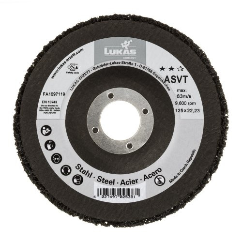 Czyściwo ścierne ASVT uniwersalne Ø115 mm do szlifierek kątowych