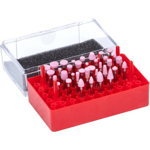 zestaw kamieni trzpieniowych 36 części do stali/żeliwa trzpień mm trzpień 3 mm tlenek glinu - obrazek 3