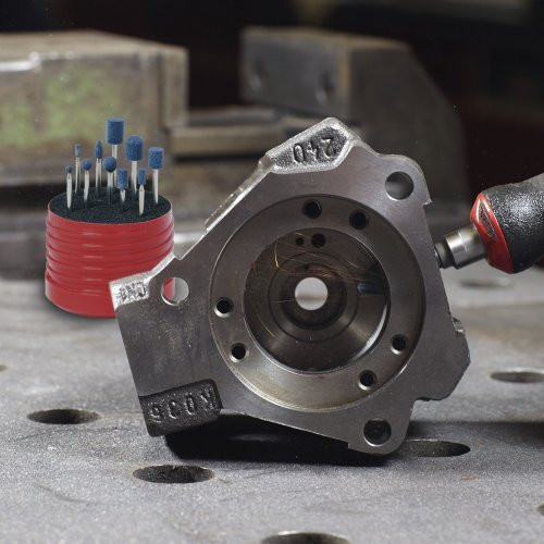 zestaw narostów montowanych 10 części do trzpienia ze stali nierdzewnej/stalowego 3×50 mm NDW/ceramiczny | ziarnistość 100 - obrazek 4