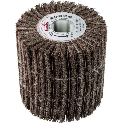 Uniwersalny wałek ścierny LWM 100×100 mm otwór 19 mm | ziarno tlenek glinu 120/80 - obrazek 2