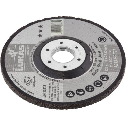 Tarcza szlifierska T27 do stali 125×7 mm wygięta | do szlifierki kątowej | A24X-BF - obrazek 2