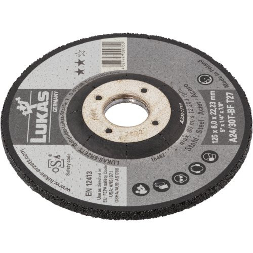 Tarcza szlifierska T27 do stali 230×6 mm z wycięciem | do szlifierki kątowej | A24/30T-BF - obrazek 2