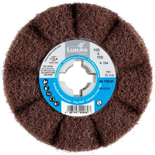 Wałek ścierny LWF universal Sinus 100×100 mm otwór 19 mm | tlenek glinu ziarnistość 180