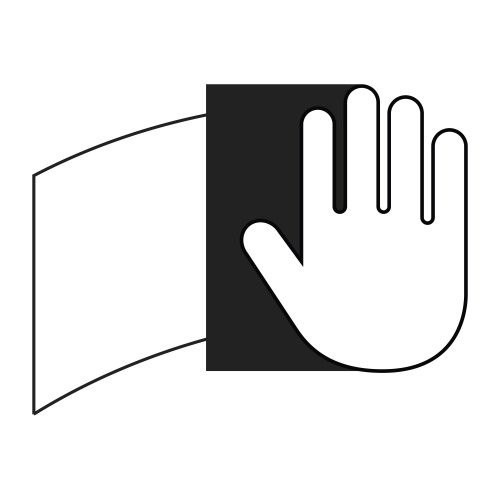 Wałek ścierny SPR economy 25×50 mm z ziarnem tlenku glinu 400 do użytku ręcznego - obrazek 2