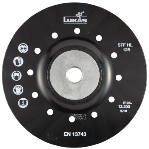 Tarcza nośna STF do krążków włókninowych Ø 125 mm z gwintem M14 | z żebrami chłodzącymi