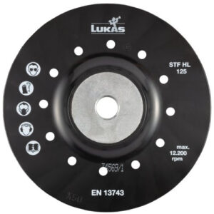 Tarcza nośna STF do tarcz włóknistych Ø 150 mm z gwintem M14 | z żebrami chłodzącymi