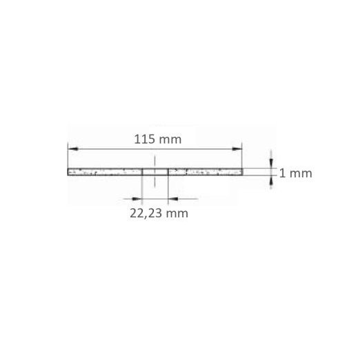 Tarcza tnąca T41 do stali nierdzewnej Ø 115×1,0 mm prosta | do szlifierki kątowej - obrazek 5