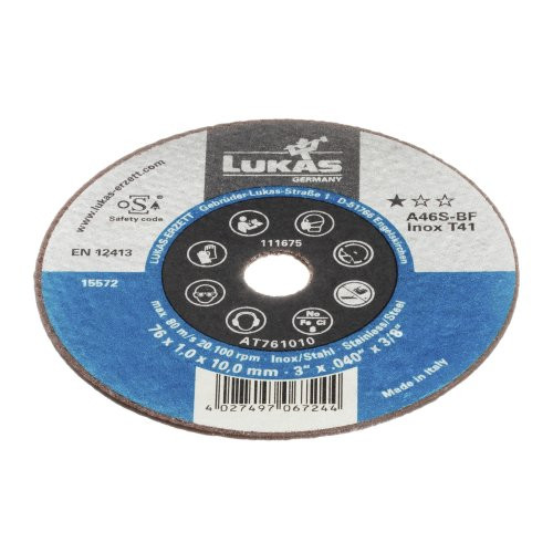 Tarcza tnąca T41 do stali nierdzewnej 50×1 mm prosta | otwór 10 mm | do szlifierki prostej - obrazek 2