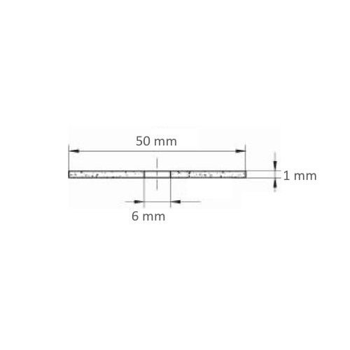 Tarcza tnąca T41 do stali nierdzewnej Ø 50×1,0 mm prosta | do szlifierek kątowych i prostych | stal nierdzewna - obrazek 5