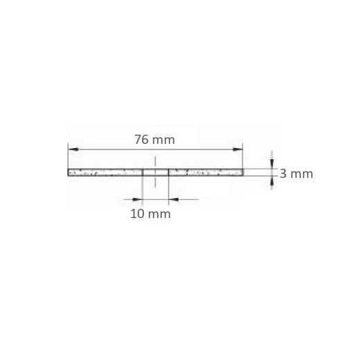 Tarcza tnąca T41 do stali nierdzewnej Ø 76×3,0 mm prosta | do szlifierek kątowych i prosto-szlifierek - obrazek 5