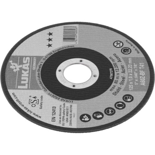 Tarcza tnąca T41 do stali 125×1 mm prosta | do szlifierki kątowej | A60Z-BF - obrazek 2