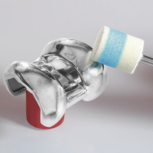 Głowica filcowa P3KU kulista mocowana 6×5 mm trzpień 3 mm do past polerskich - obrazek 5