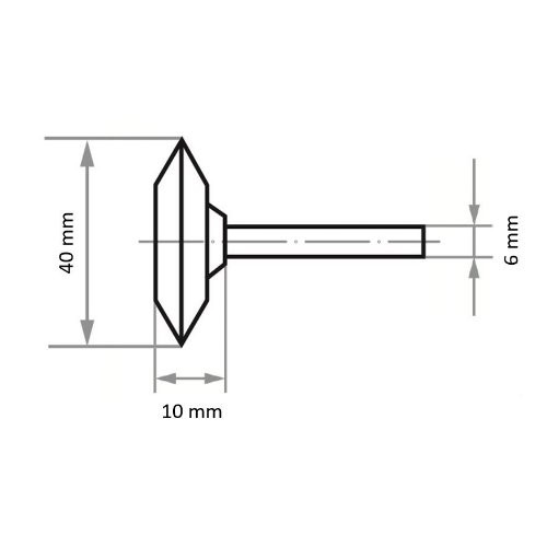 A36 specjalny kształt końcówki do stali/żeliwa 40×10 mm - obrazek 3