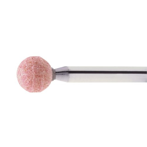 Głowica kulista KU na trzpieniu do stali nierdzewnej 16×16 mm, trzpień 6 mm | ziarnistość 60