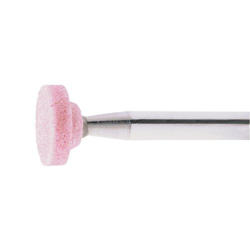 Głowica walcowa ZY2 do stali/żeliwa 20×6 mm trzonek 3 mm | tlenek glinu (aluminium) różowy ziarnistość 60