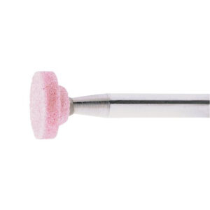 Głowica ścierna walcowa ZY2 do stali/żeliwa, trzonek 20×6 mm, 6 mm | tlenek glinu (różowy) ziarno 46