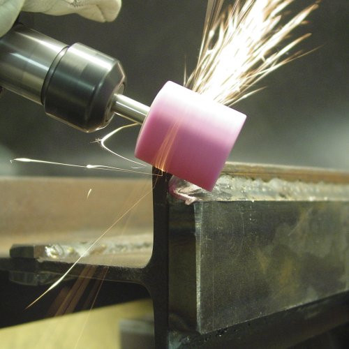 Głowica cylindryczna ZY do stali/żeliwa trzpień 20×20 mm 6 mm | tlenek glinu różowy ziarno 36 - obrazek 5