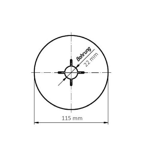 Tarcza włóknista uniwersalna FIS Ø 115 mm tlenek glinu ziarno 24 | Base-X - obrazek 5