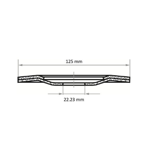 semi-flex. Tarcza szlifierska SHF Ø 125 mm z ziarnem węglika krzemu 24 | do szlifierki kątowej - obrazek 5