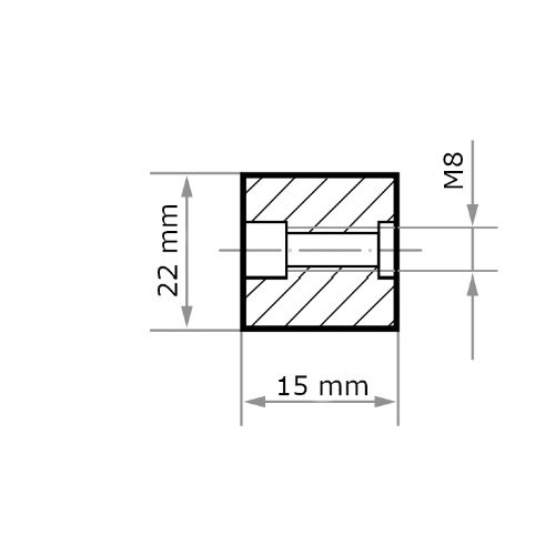 Frezy walcowe HSS MFA do stali nierdzewnej/stali 22×15 mm z gwintem wewnętrznym M8 | skok 3 - obrazek 4