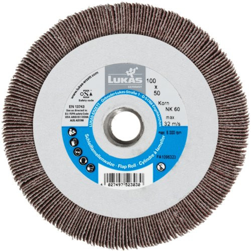 Tarcza listkowa uniwersalna LWL 100×50 mm z gwintem wewn. M14 | ziarno tlenku aluminium 80