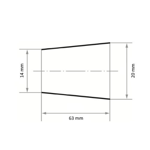 Taśma ścierna SBKE 20×63 mm tlenek glinu ziarnistość 150 - obrazek 4