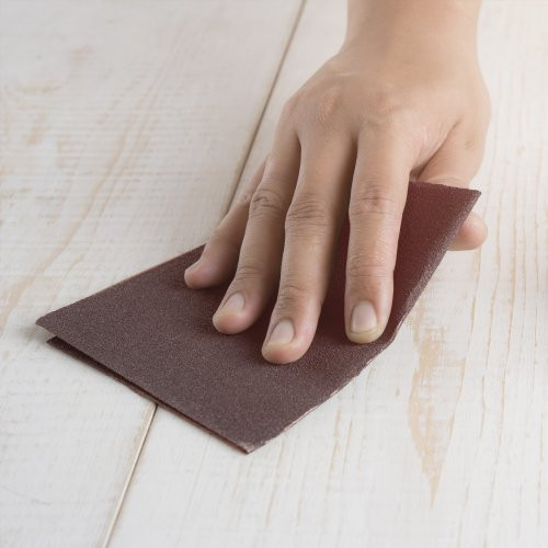 Uniwersalna szlifierska tkanina ścierna SLB z ziarnem tlenku glinu 80 | 230×280 mm do użytku ręcznego - obrazek 5