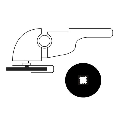 Tarcza tnąca T41 do stali nierdzewnej 125×1,0 mm prosta | z X-LOCK | A46U-BF - obrazek 4