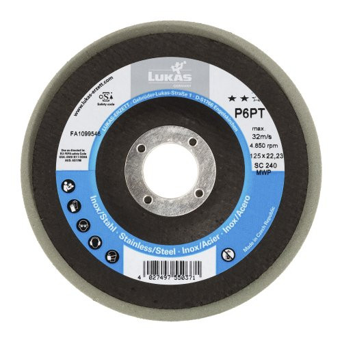 Tarcza polerska P6PT Ø 125 mm drobna do szlifierki kątowej krzemian węglika 240