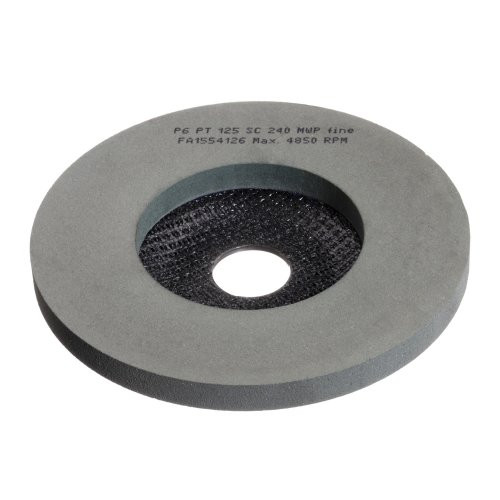 Tarcza polerska P6PT Ø 125 mm drobna do szlifierki kątowej krzemian węglika 240 - obrazek 2