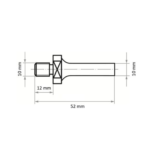 Uchwyt narzędziowy ASB do narzędzi z gwintem wewnętrznym M10 trzpień 10 mm - obrazek 4