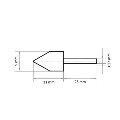 Uchwyt narzędziowy GTWK do kapturków ściernych 5×11 mm trzonek 3,17 mm// (1/8") - obrazek 4