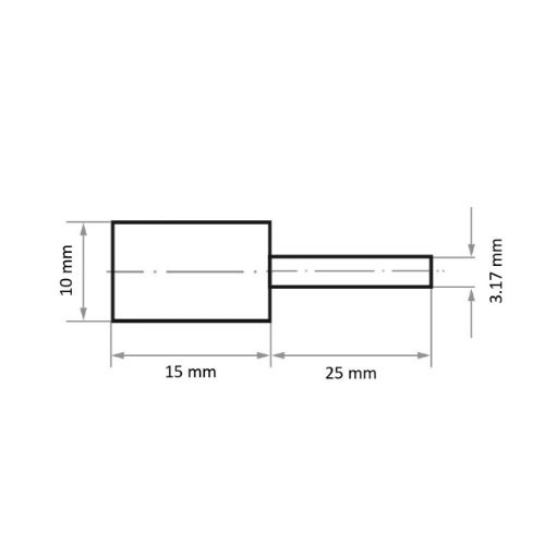 Uchwyt narzędziowy GTZY do kapturków ściernych 10×15 mm trzonek 3,17 mm// (1/8") - obrazek 4