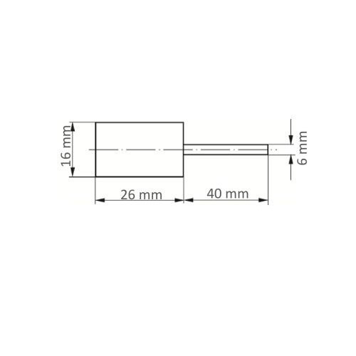 Uchwyt GTZY do nasadek ściernych 16×26 mm trzpień 6 mm - obrazek 5