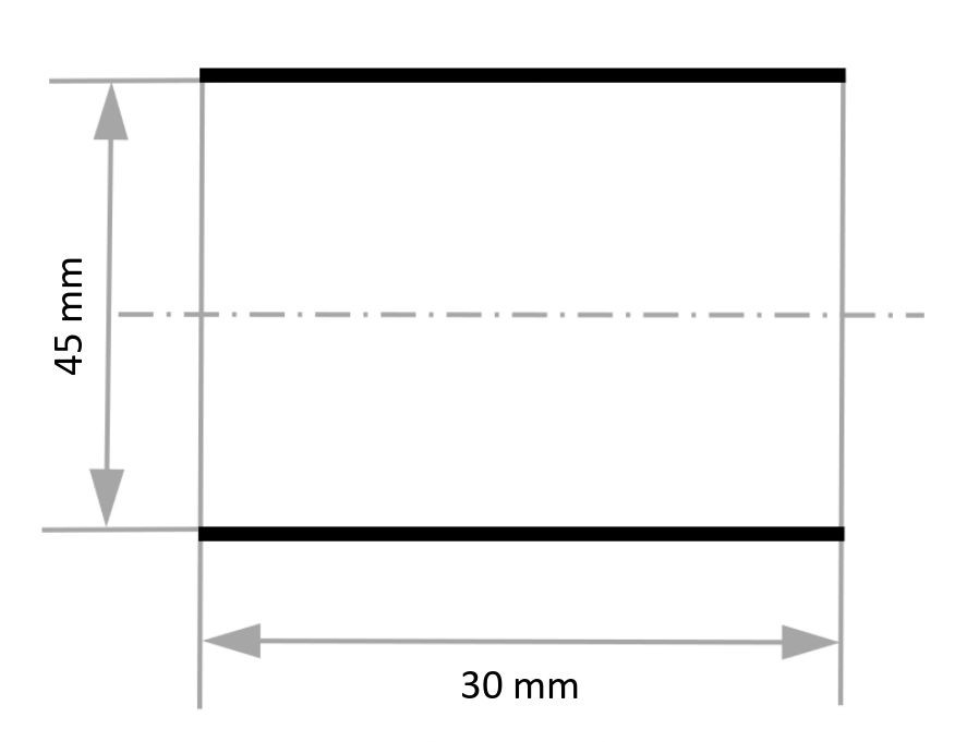 Rękaw ścierny SBZY 1 45×30 mm z węglikiem krzemu ziarnistość 50 - obrazek 3