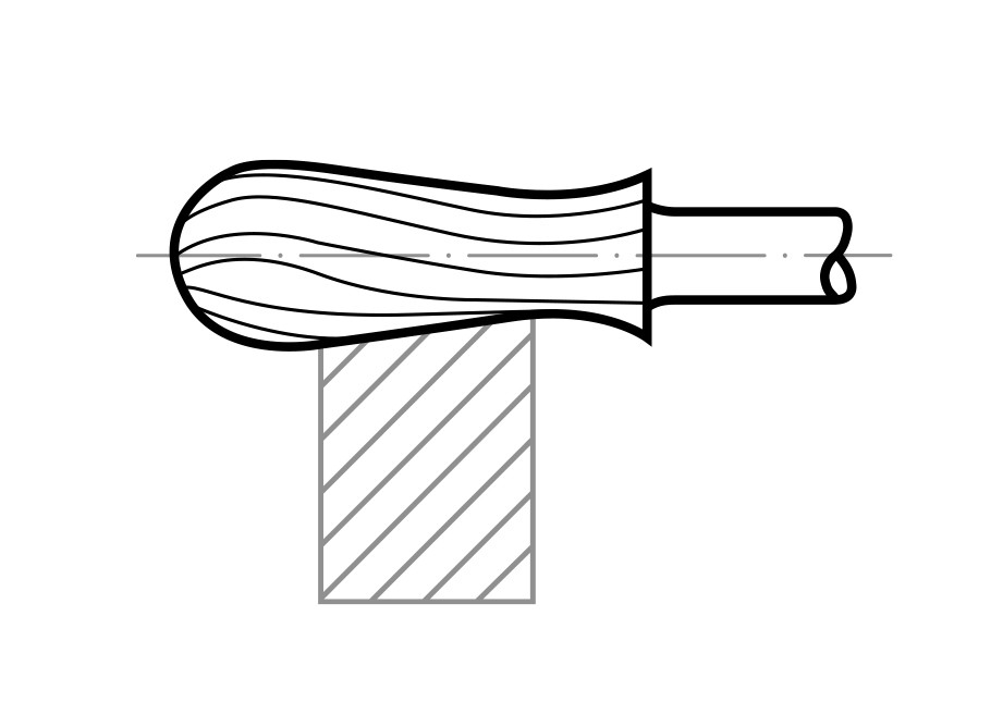Frezy nasadowe HSS MFK w kształcie łezki do stali nierdzewnej/stali 12×30 mm trzonek 6 mm | cięcie 3 - obrazek 5