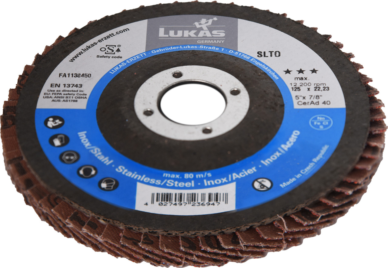 Tarcza listkowa SLTO Ø 125 mm CeramicAd ziarnistość 40 - obrazek 3