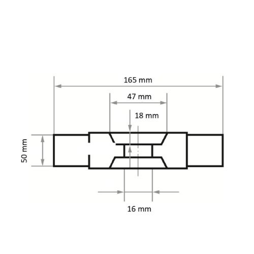 Tarcza listkowa uniwersalna LSL 165×50 mm otwór 16 mm | tlenek glinu ziarnistość 120 - obrazek 5